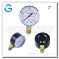 High quality steel case bottom connection bourdon tube gage